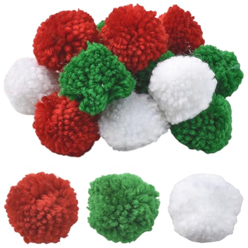 SUNNYCLUE 24 Stück 3 Farben Weihnachts Pompon Bälle Woll Pompon Bälle Rot Weiß Grün 1.5{6} cm Weiche Flauschige Plüsch Pompon Dekorationen Für DIY Ferienkostüme Party Dekoration Kunsthandwerksprojekte SUNNYCLUE 24 Stück 3 Farben Weihnachts Pompon Bälle Woll Pompon Bälle Rot Weiß Grün 1.5{6} cm Weiche Flauschige Plüsch Pompon Dekorationen Für DIY Ferienkostüme Party Dekoration Kunsthandwerksprojekte von SUNNYCLUE