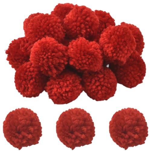 SUNNYCLUE 24 Stück Rote Pompom Bälle Aus Wolle 1.5{1} cm Flauschig Weich Flauschig Zum Aufhängen An Feiertagen Runde Mini Puff Pom Pom Dekorationen Für Heimwerker Basteln Handgefertigte Accessoires We SUNNYCLUE 24 Stück Rote Pompom Bälle Aus Wolle 1.5{1} cm Flauschig Weich Flauschig Zum Aufhängen An Feiertagen Runde Mini Puff Pom Pom Dekorationen Für Heimwerker Basteln Handgefertigte Accessoires We von SUNNYCLUE