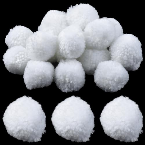 SUNNYCLUE 24 Stück Weiße Woll Pompons Flauschige Pompom Bälle 5cm Weicher Filz Flauschig Rund Handgefertigte Dekoration Hängende Girlande Ornamente Ball Für Heimwerker Kunst Handwerk Zuhause Party Wei SUNNYCLUE 24 Stück Weiße Woll Pompons Flauschige Pompom Bälle 5cm Weicher Filz Flauschig Rund Handgefertigte Dekoration Hängende Girlande Ornamente Ball Für Heimwerker Kunst Handwerk Zuhause Party Wei von SUNNYCLUE