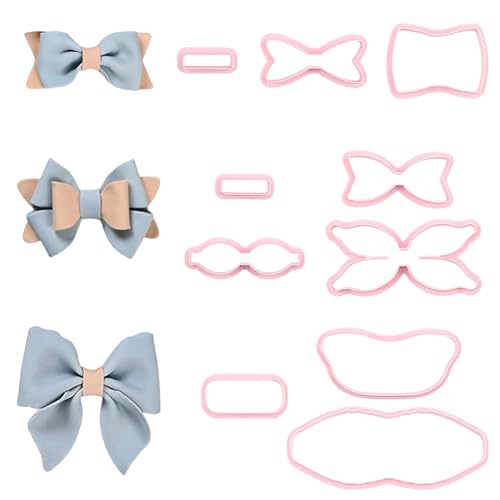 SUNNYCLUE 3 Set 3 Stile Schleifen Tonausstecher Schmuckform Ausstecher Rosa Kunststoff Schleife Kokette Ästhetischer Polymer Ton Gepresst Große Modellierwerkzeug Sets Für Die Herstellung von Ohrringen SUNNYCLUE 3 Set 3 Stile Schleifen Tonausstecher Schmuckform Ausstecher Rosa Kunststoff Schleife Kokette Ästhetischer Polymer Ton Gepresst Große Modellierwerkzeug Sets Für Die Herstellung von Ohrringen von SUNNYCLUE