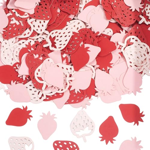 SUNNYCLUE 300 Stück Erdbeer Konfetti Fruchtförmiges Konfetti Rosarotes Papier Sommerfrüchte Erdbeeren Streupunkte Tisch Und Wanddekoration Für Dusche Bienen Geburtstagsparty DIY Kunst Bastelzubehör SUNNYCLUE 300 Stück Erdbeer Konfetti Fruchtförmiges Konfetti Rosarotes Papier Sommerfrüchte Erdbeeren Streupunkte Tisch Und Wanddekoration Für Dusche Bienen Geburtstagsparty DIY Kunst Bastelzubehör von SUNNYCLUE