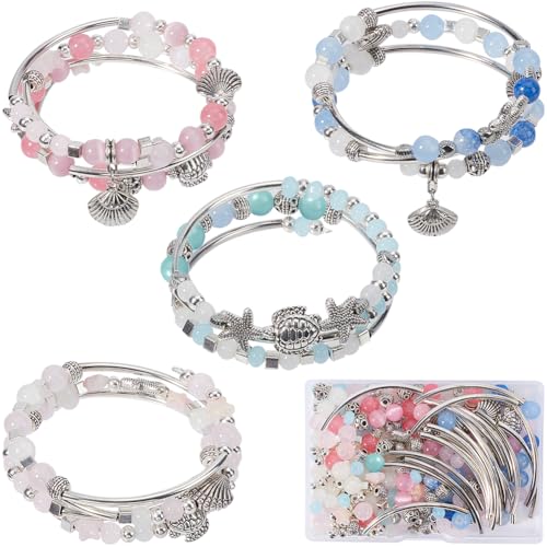 SUNNYCLUE 4 Set Mehrschichtiges Armband Bastelset Böhmische Wickelarmbänder Meerestier Charms Meeresschildkröte Seestern Muschel Charm Sommer Hawaii Glasperlen Für Schmuckherstellungs Kits Für Erwachs SUNNYCLUE 4 Set Mehrschichtiges Armband Bastelset Böhmische Wickelarmbänder Meerestier Charms Meeresschildkröte Seestern Muschel Charm Sommer Hawaii Glasperlen Für Schmuckherstellungs Kits Für Erwachs von SUNNYCLUE