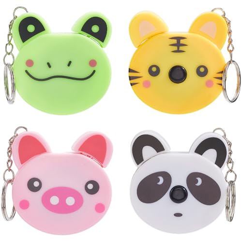 SUNNYCLUE 4 Stück 4 Stile Kleines Maßband Schlüsselanhänger Maßband Schlüsselanhänger PVC Kunststoff Cartoon Frosch Schwein Panda Tiger Zootiere Lineal Schlüsselanhänger Für Stoff Körper Schneider Näh SUNNYCLUE 4 Stück 4 Stile Kleines Maßband Schlüsselanhänger Maßband Schlüsselanhänger PVC Kunststoff Cartoon Frosch Schwein Panda Tiger Zootiere Lineal Schlüsselanhänger Für Stoff Körper Schneider Näh von SUNNYCLUE