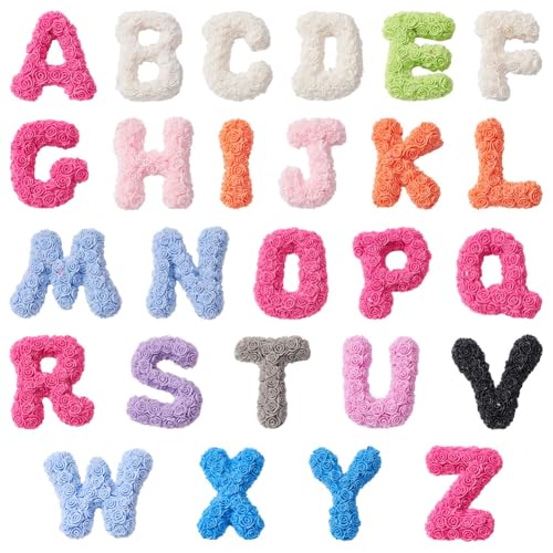 SUNNYCLUE 52 Stück 26 Stile Buchstaben Cabochon Alphabet Harz Charms flache Rückseite zufällige gemischte Farbe Rose Blume A bis Z Initiale Cabochon für DIY Handwerk Handyhüllen Schmuckherstellung SUNNYCLUE 52 Stück 26 Stile Buchstaben Cabochon Alphabet Harz Charms flache Rückseite zufällige gemischte Farbe Rose Blume A bis Z Initiale Cabochon für DIY Handwerk Handyhüllen Schmuckherstellung von SUNNYCLUE