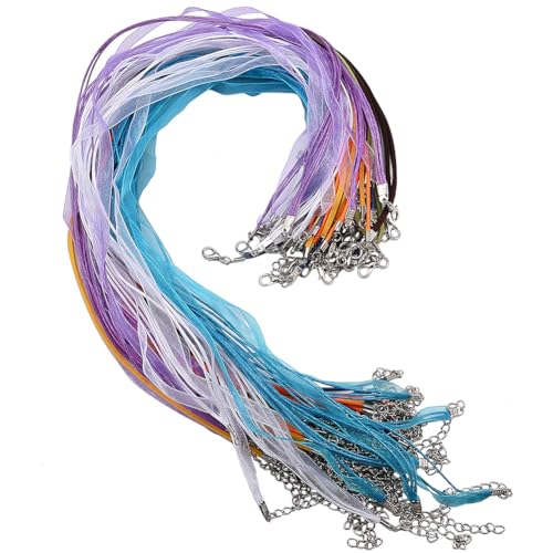 SUNNYCLUE 54 Stück 3 Stile Halskettenkordel Mit Verschluss Inklusive Organzaband Halsketten Kordel & Wildleder Kordel & Gewachstes Lederband Für DIY Armband Halskette Schmuckherstellung Zubehör SUNNYCLUE 54 Stück 3 Stile Halskettenkordel Mit Verschluss Inklusive Organzaband Halsketten Kordel & Wildleder Kordel & Gewachstes Lederband Für DIY Armband Halskette Schmuckherstellung Zubehör von SUNNYCLUE