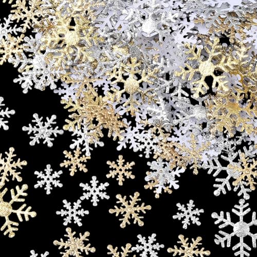 SUNNYCLUE 6 Beutel 3 Größen Schneeflocken Konfetti Schneeflocken Glitzer Kunststoff Winter Schnee Konfetti Mini Gold Silber Weihnachten Konfetti für Hochzeit Geburtstag Urlaub Feier Party Dekorationen SUNNYCLUE 6 Beutel 3 Größen Schneeflocken Konfetti Schneeflocken Glitzer Kunststoff Winter Schnee Konfetti Mini Gold Silber Weihnachten Konfetti für Hochzeit Geburtstag Urlaub Feier Party Dekorationen von SUNNYCLUE