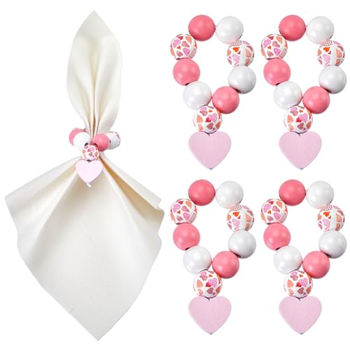 SUNNYCLUE 6 Set Serviettenhalter Ring Serviettenringe Set Serviettenring Mit Perlen Romantisches Liebesherz Rosa Holzperlen Serviettenhalter Schnalle Für Weihnachten Valentinstag Hochzeit Abendessen T SUNNYCLUE 6 Set Serviettenhalter Ring Serviettenringe Set Serviettenring Mit Perlen Romantisches Liebesherz Rosa Holzperlen Serviettenhalter Schnalle Für Weihnachten Valentinstag Hochzeit Abendessen T von SUNNYCLUE