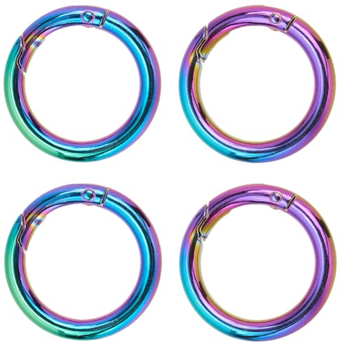SUNNYCLUE 6 Stück O Ring Aus Zinklegierung Federtorringe Regenbogenfarben Metall Runde Verschlüsse Verbindungsstück Karabinerverschluss Karabinerhaken Schlüsselring Schnallenclip Für Schlüsselanhänger SUNNYCLUE 6 Stück O Ring Aus Zinklegierung Federtorringe Regenbogenfarben Metall Runde Verschlüsse Verbindungsstück Karabinerverschluss Karabinerhaken Schlüsselring Schnallenclip Für Schlüsselanhänger von SUNNYCLUE
