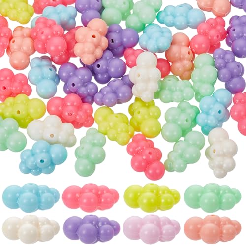 SUNNYCLUE 60 Stück Acryl Wolkenperlen Wetterperlen Aus Kunststoff Großpackung Gemischte Farben Undurchsichtig Lose Wolkenanhänger Mit Himmlischem Motiv Zur Schmuckherstellung Zubehör Armbänder Halsket SUNNYCLUE 60 Stück Acryl Wolkenperlen Wetterperlen Aus Kunststoff Großpackung Gemischte Farben Undurchsichtig Lose Wolkenanhänger Mit Himmlischem Motiv Zur Schmuckherstellung Zubehör Armbänder Halsket von SUNNYCLUE