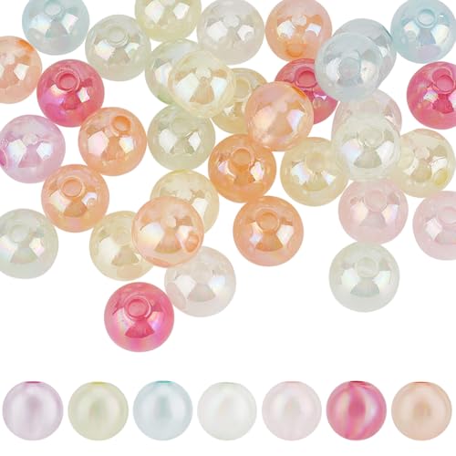 SUNNYCLUE 60 Stück Im Dunkeln Leuchtende Perlen Glänzende Acrylperlen 16mm Transparente Bonbonfarbe Runde Leuchtende Gelee Abstandsstiftperlen Für Schlüsselanhänger Armbänder Halsketten Schmuckherste von SUNNYCLUE