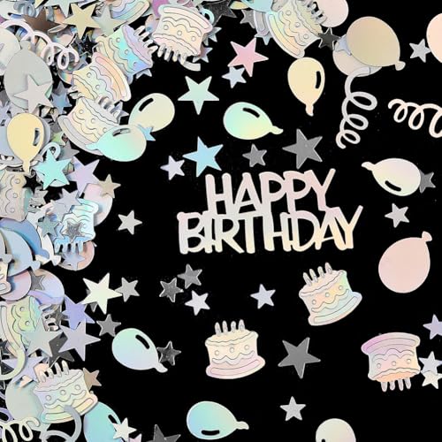 SUNNYCLUE 60 g Geburtstagskonfetti, Party-Konfetti, metallisch, Tischstreuung, Kunststoff, schillernd, buntes Band, Kuchen-Glitzer, Happy Birthday, Glitzer für Hochzeit, Urlaub, Feier, Dekorationen SUNNYCLUE 60 g Geburtstagskonfetti, Party-Konfetti, metallisch, Tischstreuung, Kunststoff, schillernd, buntes Band, Kuchen-Glitzer, Happy Birthday, Glitzer für Hochzeit, Urlaub, Feier, Dekorationen von SUNNYCLUE