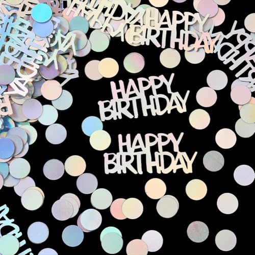 SUNNYCLUE 60 g Happy Birthday Konfetti Tischkonfetti Metallic Tischstreuung Kunststoff Bunte Kreise Buchstaben Glitzer Schillernd Party Tisch Glitzer für Hochzeit Urlaub Feier Dekorationen Supplies SUNNYCLUE 60 g Happy Birthday Konfetti Tischkonfetti Metallic Tischstreuung Kunststoff Bunte Kreise Buchstaben Glitzer Schillernd Party Tisch Glitzer für Hochzeit Urlaub Feier Dekorationen Supplies von SUNNYCLUE