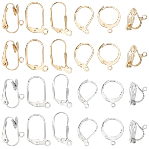 SUNNYCLUE 72 Stück Echte 24 Karat Vergoldete Silber Ohrringe Mit Klappbügel Ohrclips Mit Flacher Rückseite 304 Ohrhaken Aus Edelstahl Ohrverschluss Beschläge Französischer Haken Offene Schlaufe Zur Sc SUNNYCLUE 72 Stück Echte 24 Karat Vergoldete Silber Ohrringe Mit Klappbügel Ohrclips Mit Flacher Rückseite 304 Ohrhaken Aus Edelstahl Ohrverschluss Beschläge Französischer Haken Offene Schlaufe Zur Sc von SUNNYCLUE