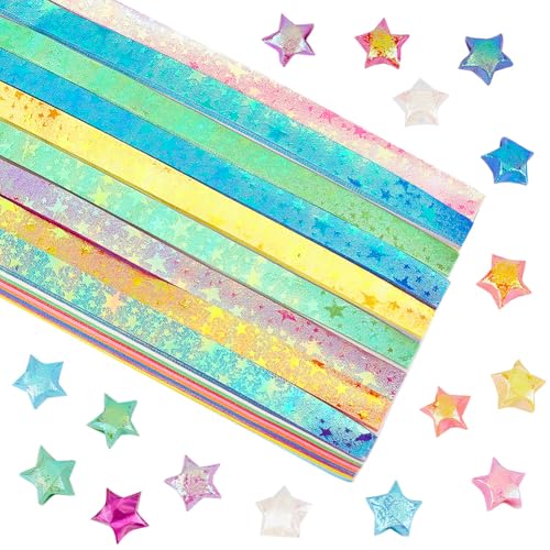 SUNNYCLUE 900 Stück 10 Farben Origami Stern Aus Papier Faltsterne Glücksbringer Bunt Glitzernd Schimmernd Rechteckige Dekoration Origami Streifen Für Thanksgiving Weihnachten Kunst DIY Handgefertigtes SUNNYCLUE 900 Stück 10 Farben Origami Stern Aus Papier Faltsterne Glücksbringer Bunt Glitzernd Schimmernd Rechteckige Dekoration Origami Streifen Für Thanksgiving Weihnachten Kunst DIY Handgefertigtes von SUNNYCLUE