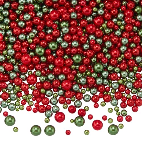 SUNNYCLUE Ca. 1500~2000 Stück Weihnachtsvase Füllperlen Rot Und Grün Ohne Loch Große Kunststoffperlen Für Feiertage Weihnachten Runde Schwimmende Kerzen Lose Perlen Für Füller Party Dekorationen Schmu SUNNYCLUE Ca. 1500~2000 Stück Weihnachtsvase Füllperlen Rot Und Grün Ohne Loch Große Kunststoffperlen Für Feiertage Weihnachten Runde Schwimmende Kerzen Lose Perlen Für Füller Party Dekorationen Schmu von SUNNYCLUE