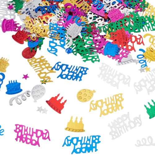 SUNNYCLUE Etwa 90 g Happy Birthday-Konfetti, Kunststoff, Tischkonfetti, bunt, Kunststoff, Metallic-Folie, Ballon, Papier, Pailletten, Streuungen, Kuchen, Glitzer, für Geburtstagsparty, Dekorationen, SUNNYCLUE Etwa 90 g Happy Birthday-Konfetti, Kunststoff, Tischkonfetti, bunt, Kunststoff, Metallic-Folie, Ballon, Papier, Pailletten, Streuungen, Kuchen, Glitzer, für Geburtstagsparty, Dekorationen, von SUNNYCLUE