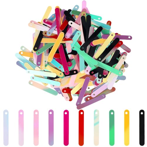 SUNNYCLUE Flache Pailletten, bunte Pailletten, 10 Farben, 35 mm lang, stabförmig, Glitzer, lose Nähen, Ornamente, Spangles für Bastelarbeiten, Hochzeit, Party, Weihnachten, Schmuckherstellung, ca SUNNYCLUE Flache Pailletten, bunte Pailletten, 10 Farben, 35 mm lang, stabförmig, Glitzer, lose Nähen, Ornamente, Spangles für Bastelarbeiten, Hochzeit, Party, Weihnachten, Schmuckherstellung, ca von SUNNYCLUE