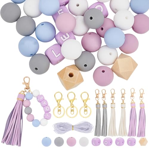 SUNNYCLUE Love Silikonperlen Schlüsselanhänger Herstellungsset Silikon Schlüsselanhänger Perlen Silikon SUNNYCLUE Love Silikonperlen Schlüsselanhänger Herstellungsset Silikon Schlüsselanhänger Perlen Silikon von SUNNYCLUE