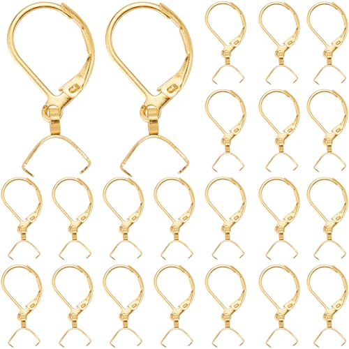 SUNNYCLUE Ohrhaken mit Klappbügel, goldfarben, 304 Edelstahl, baumelnde Ohrdrähte mit Eispickel-Haken für Ohrringe, Schmuckherstellung, Bastelzubehör, 1 Box mit 40 Stück SUNNYCLUE Ohrhaken mit Klappbügel, goldfarben, 304 Edelstahl, baumelnde Ohrdrähte mit Eispickel-Haken für Ohrringe, Schmuckherstellung, Bastelzubehör, 1 Box mit 40 Stück von SUNNYCLUE