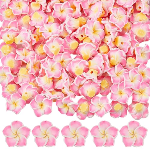 SUNNYCLUE Plumeria-Blumen-Perlen aus Ton, 1,5 x 0,8 cm, Sommer, Hawaii, 3D-Blumen, flache Rückseite, lose Abstandshalter, Charms für Schmuckherstellung, Armbänder, Halsketten, Bastelzubehör, 100 Stück SUNNYCLUE Plumeria-Blumen-Perlen aus Ton, 1,5 x 0,8 cm, Sommer, Hawaii, 3D-Blumen, flache Rückseite, lose Abstandshalter, Charms für Schmuckherstellung, Armbänder, Halsketten, Bastelzubehör, 100 Stück von SUNNYCLUE