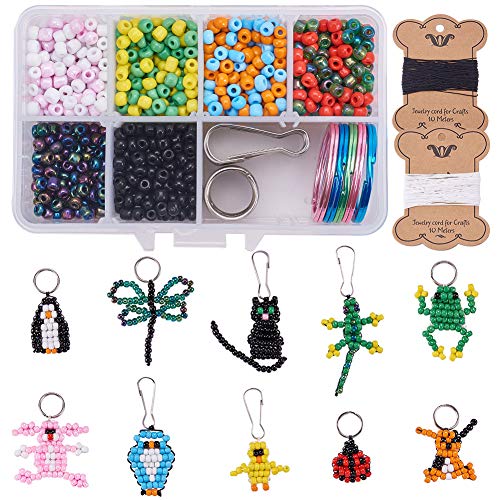 SUNNYCLUE Stretch-1000/-Haustier-Kit für Kinder zum Basteln für Kinder mit Umhängeband, 10-R von SUNNYCLUE