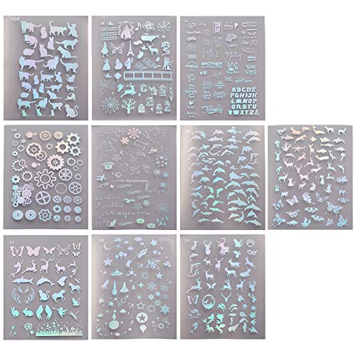 SUNNYCLUE 10 Blatt Harz Liefert Kit Harz Aufkleber Transparent Dekorieren Aufkleber Mit Holographischen Klaren Film Für Harz Handwerk DIY Schmuck In Verschiedenen Formen SUNNYCLUE 10 Blatt Harz Liefert Kit Harz Aufkleber Transparent Dekorieren Aufkleber Mit Holographischen Klaren Film Für Harz Handwerk DIY Schmuck In Verschiedenen Formen von SUNNYCLUE
