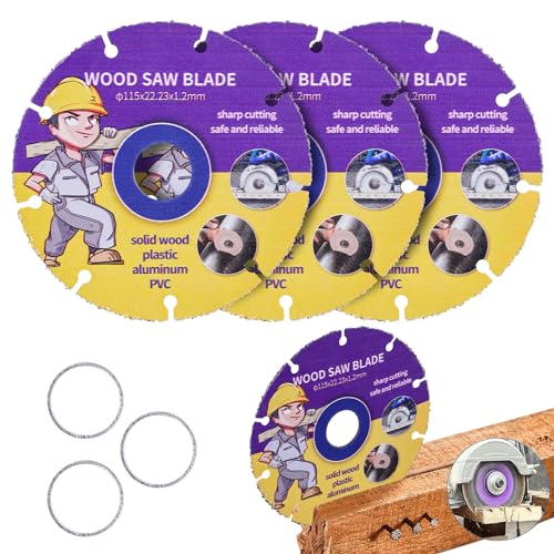 3 Stücke Trennscheibe für Winkelschleifer, Sägeblatt Kreissägeblatt Trennscheibe Holz Flexscheibe Ø 125mm Multi Wheel Trennscheibe Hartmetall Flexscheibe für Holz, Sperrholz, Gummi, Kunststoffe 3 Stücke Trennscheibe für Winkelschleifer, Sägeblatt Kreissägeblatt Trennscheibe Holz Flexscheibe Ø 125mm Multi Wheel Trennscheibe Hartmetall Flexscheibe für Holz, Sperrholz, Gummi, Kunststoffe von SUNOYA