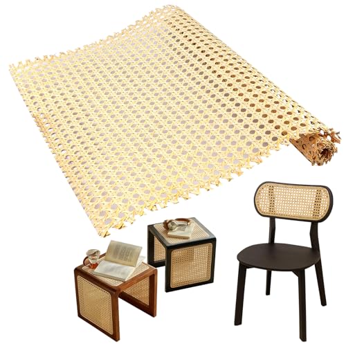 Rattan Geflecht, 35 x 100cm Schimmelfest Rattan Gurtband, Wiener Geflecht, Handgemachtes Rattan Kunsthandwerk für DIY Möbeldekoration, Wabengeflecht Stuhlflechtrohr, Flechtrohrgewebe, Heimdekoration Rattan Geflecht, 35 x 100cm Schimmelfest Rattan Gurtband, Wiener Geflecht, Handgemachtes Rattan Kunsthandwerk für DIY Möbeldekoration, Wabengeflecht Stuhlflechtrohr, Flechtrohrgewebe, Heimdekoration von SUNOYA