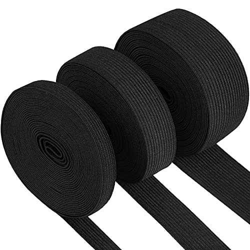 SUNRIZ Gummiband zum Nähen, Gummiband Breite 10 mm, 20 mm, 30 mm, 3 Stück, 5 Meter, Gummiband zum Nähen, schwarze Gummibänder, Nähen, elastisches Band für Hosengummi, DIY-Handwerk, Stoffe zum Nähen SUNRIZ Gummiband zum Nähen, Gummiband Breite 10 mm, 20 mm, 30 mm, 3 Stück, 5 Meter, Gummiband zum Nähen, schwarze Gummibänder, Nähen, elastisches Band für Hosengummi, DIY-Handwerk, Stoffe zum Nähen von SUNRIZ