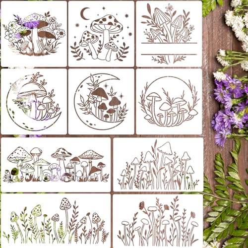 SUNVERSE Pilz-Schablone 02-10p: Mushroom and Wild Flower Stencils SUNVERSE Pilz-Schablone 02-10p: Mushroom and Wild Flower Stencils von SUNVERSE