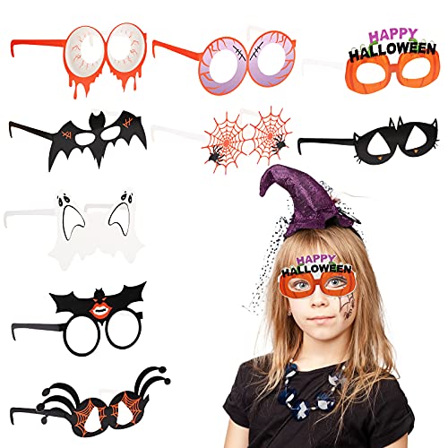 SUNYOK 9Pcs Halloween Brillen Set Kinder Party Papierbrillen Halloween Partybrille Cosplay Brille Lustige Fledermäuse Brillen für Karneval Halloween Party Deko Foto Requisiten SUNYOK 9Pcs Halloween Brillen Set Kinder Party Papierbrillen Halloween Partybrille Cosplay Brille Lustige Fledermäuse Brillen für Karneval Halloween Party Deko Foto Requisiten von SUNYOK