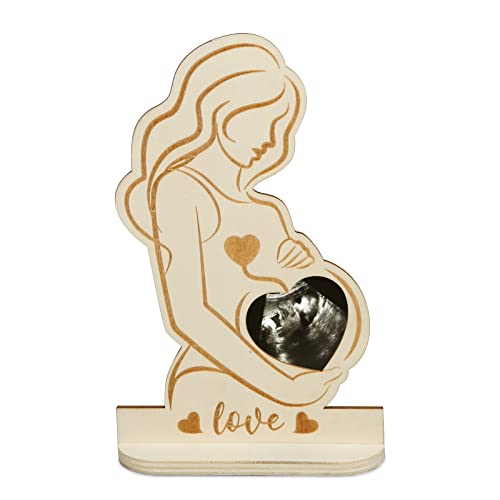 SUNYOK Schwangere Bilderrahmen Ultraschallbild Baby Ultraschall Fotorahmen Schwangere Frau Bild Frame aus Holz Schwangerschaft Geschenk für Werdende Mutter zu sein Babyparty Muttertag SUNYOK Schwangere Bilderrahmen Ultraschallbild Baby Ultraschall Fotorahmen Schwangere Frau Bild Frame aus Holz Schwangerschaft Geschenk für Werdende Mutter zu sein Babyparty Muttertag von SUNYOK