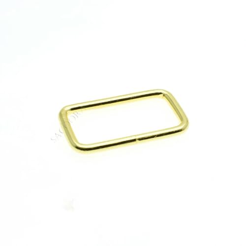 10 Stück Metalldraht geformter rechteckiger Ring, verstellbare Gürtelschnalle, D-Ring-Schlaufen für Rucksackgurte, Katzen- und Hundehalsbänder, DIY-Zubehör, Gurtbandgröße 10 mm, Gold 10 Stück Metalldraht geformter rechteckiger Ring, verstellbare Gürtelschnalle, D-Ring-Schlaufen für Rucksackgurte, Katzen- und Hundehalsbänder, DIY-Zubehör, Gurtbandgröße 10 mm, Gold von SUOCMG