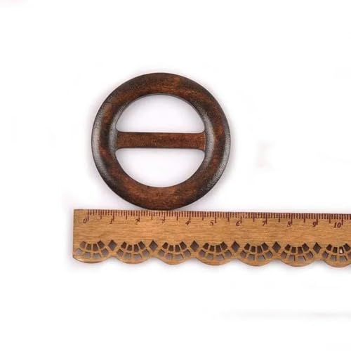 Holzring, runde Gürtelschnalle für Taschenzubehör, Bekleidungsornamente, Holz, DIY-Kleidung, handgefertigtes Kleidungsstück, verstellbare Schnalle, 55 mm, 4 Stück Holzring, runde Gürtelschnalle für Taschenzubehör, Bekleidungsornamente, Holz, DIY-Kleidung, handgefertigtes Kleidungsstück, verstellbare Schnalle, 55 mm, 4 Stück von SUOCMG