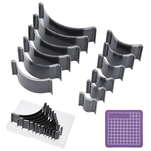 SUPERDANT 12 Größe DIY Leder Stanzformen Hohlstanzer Werkzeug Manuelles Stanzwerkzeug Locher Cutter Leder Stanzform Bastelwerkzeug Set Holzstanzform Für Leder Für Handgefertigtes DIY Handwerk von SUPERDANT