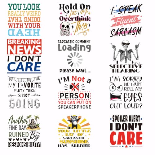 SUPERDANT 12 Stück Bügelbilder Wärmeübertragung Patches Mit Sarkastischen Zitaten Lustige Wärmeübertragungsaufkleber DIY Waschbares Bügelbilder für Textilien Für Kleidung T Shirts Rucksäcke Taschen SUPERDANT 12 Stück Bügelbilder Wärmeübertragung Patches Mit Sarkastischen Zitaten Lustige Wärmeübertragungsaufkleber DIY Waschbares Bügelbilder für Textilien Für Kleidung T Shirts Rucksäcke Taschen von SUPERDANT
