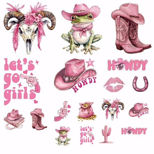 SUPERDANT 18 Stück Wärmeübertragungsaufkleber Mit Cowgirl Motiv Pink Serie Kuhschädel Froschstiefel Hufeisen Zum Aufbügeln Patches Aufkleber Für Kleidung T Shirts DIY Applikation SUPERDANT 18 Stück Wärmeübertragungsaufkleber Mit Cowgirl Motiv Pink Serie Kuhschädel Froschstiefel Hufeisen Zum Aufbügeln Patches Aufkleber Für Kleidung T Shirts DIY Applikation von SUPERDANT