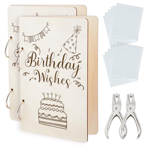 SUPERDANT 2 Packung Geburtstagsgrußkartenhalter Organizer Holzkartenhalter Ordner Kuchen Geburtstagserinnerung Kalender Fotoalbum Cover Mit 2 Lochern Und 40 Taschen Andenkengeschenke SUPERDANT 2 Packung Geburtstagsgrußkartenhalter Organizer Holzkartenhalter Ordner Kuchen Geburtstagserinnerung Kalender Fotoalbum Cover Mit 2 Lochern Und 40 Taschen Andenkengeschenke von SUPERDANT