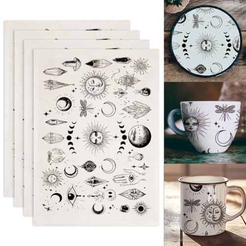 SUPERDANT 4 Stück Mondphasen Und Wahrsagerei Unterglasur Transfers Hand Gottes Transfer Aufkleber Keramik Aufkleber Keramik Porzellan Ton Transferpapier Überglasur Emaille SUPERDANT 4 Stück Mondphasen Und Wahrsagerei Unterglasur Transfers Hand Gottes Transfer Aufkleber Keramik Aufkleber Keramik Porzellan Ton Transferpapier Überglasur Emaille von SUPERDANT