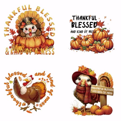 SUPERDANT 4 Stück Truthahn Kürbis Wärmeübertragung Thanksgiving Aufbügelaufkleber Kleidung Aufbügelaufkleber Für T Shirts Segeltuchtaschen Jacken Kissen DIY Bastelarbeiten Feiertagsparty SUPERDANT 4 Stück Truthahn Kürbis Wärmeübertragung Thanksgiving Aufbügelaufkleber Kleidung Aufbügelaufkleber Für T Shirts Segeltuchtaschen Jacken Kissen DIY Bastelarbeiten Feiertagsparty von SUPERDANT