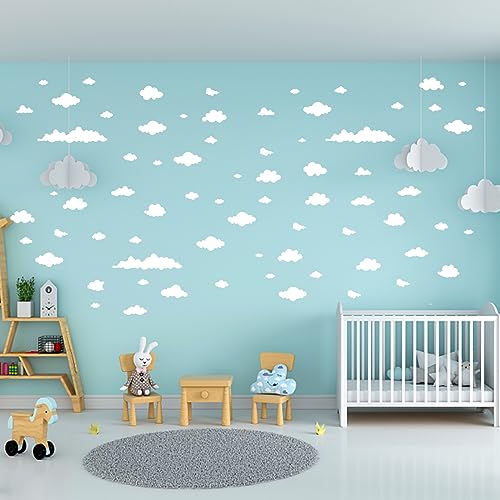 SUPERDANT 48 Stück Weiße Wolke Wandtattoo Aufkleber Kunst Mädchen Wandsticker Wohnzimmer Dekoration Haus Vinyl Wandaufkleber Spielzimmer Tapete Aquarell DIY Für Kinderzimmer Kinderzimmer Schlafzimmer SUPERDANT 48 Stück Weiße Wolke Wandtattoo Aufkleber Kunst Mädchen Wandsticker Wohnzimmer Dekoration Haus Vinyl Wandaufkleber Spielzimmer Tapete Aquarell DIY Für Kinderzimmer Kinderzimmer Schlafzimmer von SUPERDANT
