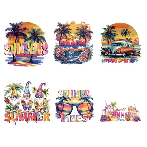 SUPERDANT 6 Stile Sonnenuntergang Strand Wärmeübertragung Sonnenbrillen Getränke Bügelbilder Kunststofffolie Logo Aufkleber Kleidung Bügelbilder Für T Shirts Segeltuchtaschen Jacken DIY SUPERDANT 6 Stile Sonnenuntergang Strand Wärmeübertragung Sonnenbrillen Getränke Bügelbilder Kunststofffolie Logo Aufkleber Kleidung Bügelbilder Für T Shirts Segeltuchtaschen Jacken DIY von SUPERDANT