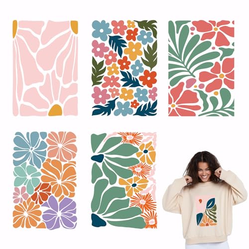 SUPERDANT 6 Stück Minimalistische Blumen Aufkleber für Wärmeübertragung Für Kleidung Blumen Wärmeübertragung Aufkleber Zum Aufbügeln Illustrationsstil Dekor Transfers Für Kleidung Kapuzenpullover SUPERDANT 6 Stück Minimalistische Blumen Aufkleber für Wärmeübertragung Für Kleidung Blumen Wärmeübertragung Aufkleber Zum Aufbügeln Illustrationsstil Dekor Transfers Für Kleidung Kapuzenpullover von SUPERDANT