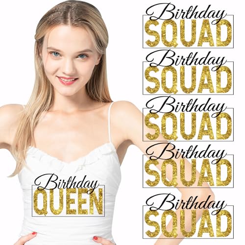 SUPERDANT 6 Stück Queen Squad Wärmetransfer Blumenmuster Geburtstag Bügelbilder Kunststofffolie Logo Aufkleber Set Kleidung Aufbügelbilder Für T Shirts Segeltuchtaschen Jacken Bastelarbeiten SUPERDANT 6 Stück Queen Squad Wärmetransfer Blumenmuster Geburtstag Bügelbilder Kunststofffolie Logo Aufkleber Set Kleidung Aufbügelbilder Für T Shirts Segeltuchtaschen Jacken Bastelarbeiten von SUPERDANT