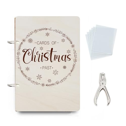SUPERDANT Benutzerdefinierter Grußkarten Organizer Karten Der Vergangenen Weihnachten Postkartenordner Individueller Text Aufbewahrung von Holzkarten 2 Ring Weihnachtsfeiertage Mit Locher 20 Taschen SUPERDANT Benutzerdefinierter Grußkarten Organizer Karten Der Vergangenen Weihnachten Postkartenordner Individueller Text Aufbewahrung von Holzkarten 2 Ring Weihnachtsfeiertage Mit Locher 20 Taschen von SUPERDANT