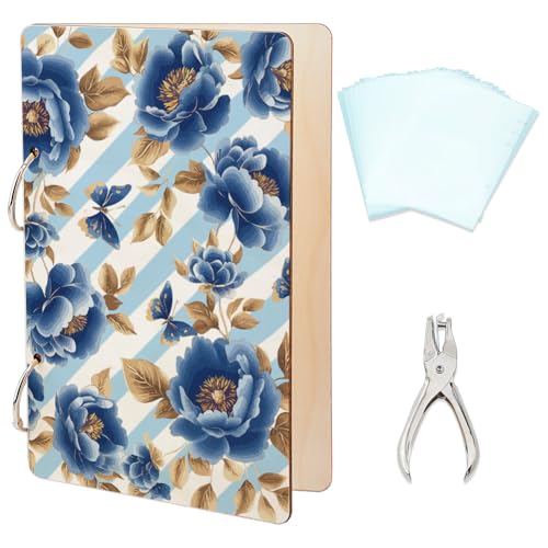SUPERDANT Blaue Blumen Wunderbare Erinnerungen Grußkarten Organizer Set Blumen Kartenhalter Aus Holz Ordner Anzughalter Buch Mit 2 Ring 20 Innentaschen Und Locher Für Geburtstage Und Hochzeiten SUPERDANT Blaue Blumen Wunderbare Erinnerungen Grußkarten Organizer Set Blumen Kartenhalter Aus Holz Ordner Anzughalter Buch Mit 2 Ring 20 Innentaschen Und Locher Für Geburtstage Und Hochzeiten von SUPERDANT