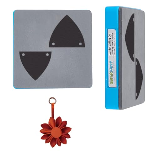 SUPERDANT Blütenblatt Stanzformen Ohrringe Anhänger Lederstanze Lederstanzmaschine Lederhandwerk Stanzwerkzeug Ohrringe Für Frauen Herstellung von DIY Holzstanzformen Geschenke Für Bastler von SUPERDANT