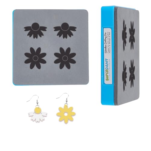 SUPERDANT Blumenanhänger Lederstanze Ohrringe Holzstanze Leder Stanzformen DIY Kunsthandwerk Lederstanze Cutter Für Männer Frauen Lederherstellung Für Handgemachte Liebhaber Geschenke von SUPERDANT