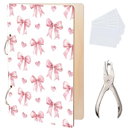 SUPERDANT Bowknots Grußkarten Organizer Coquette Pink Bow Kartenhalter Aufbewahrung Adretter Süßer Geburtstagskartenhalter Holzordner 2 Ring Abdeckung Mit Locher Und 20 Taschen SUPERDANT Bowknots Grußkarten Organizer Coquette Pink Bow Kartenhalter Aufbewahrung Adretter Süßer Geburtstagskartenhalter Holzordner 2 Ring Abdeckung Mit Locher Und 20 Taschen von SUPERDANT