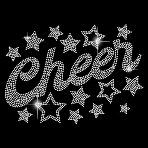 SUPERDANT Cheer Bügel Rhinestone Transfer Cheer Stars Bling Aufkleber T Shirt Kristall DIY Heat Transfer Sticker Kristall Dekor Für Kleidung Tragetasche DIY Kunsthandwerksgeschenke SUPERDANT Cheer Bügel Rhinestone Transfer Cheer Stars Bling Aufkleber T Shirt Kristall DIY Heat Transfer Sticker Kristall Dekor Für Kleidung Tragetasche DIY Kunsthandwerksgeschenke von SUPERDANT